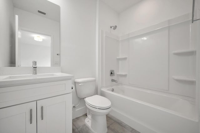 3534 NW 32nd Ave, Okeechobee, FL 34972 - bathroom featuring toilet, vanity, shower / bath combination, and baseboards