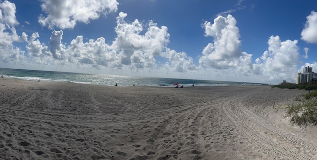 water view featuring a view of the beach