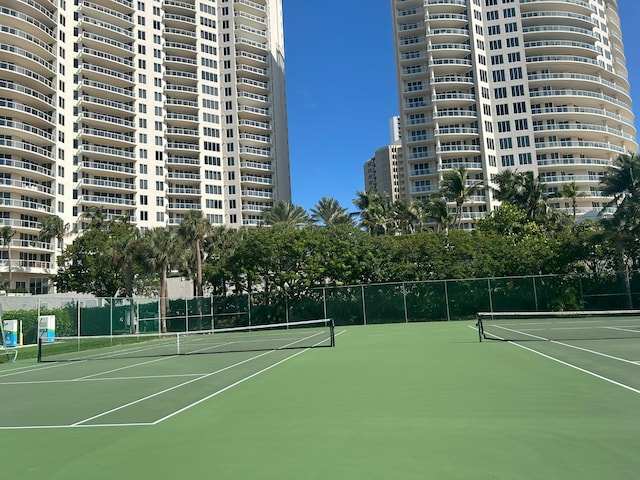 view of tennis court