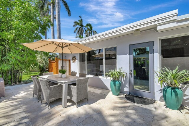 view of patio / terrace with outdoor dining space