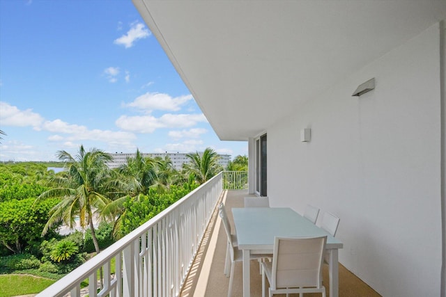 view of balcony