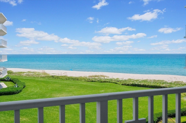 water view with a beach view