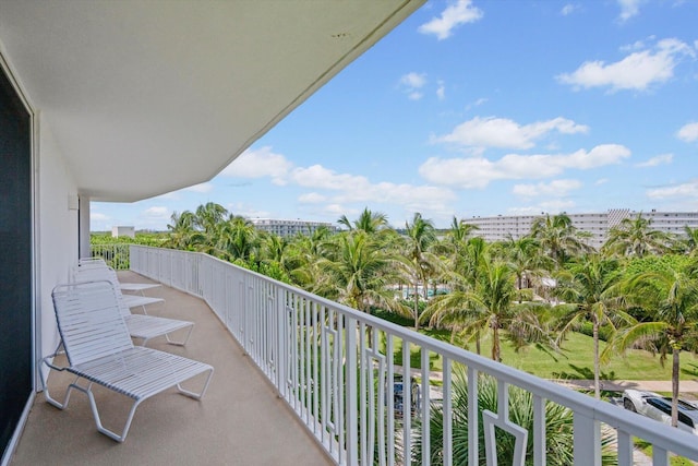 view of balcony