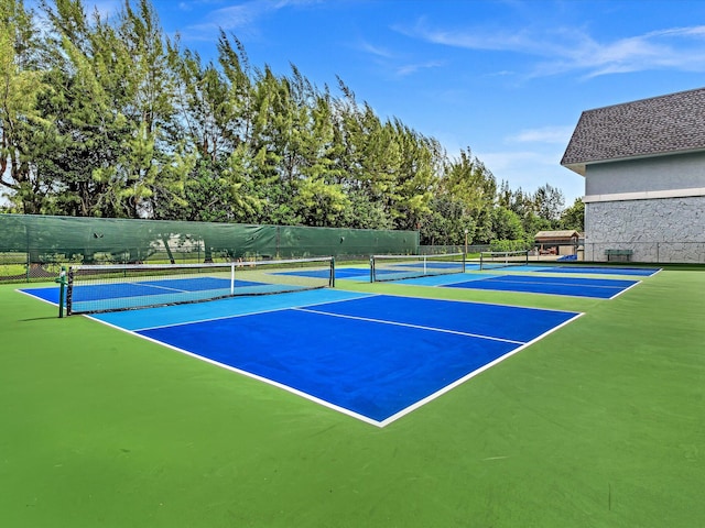 view of sport court with basketball court