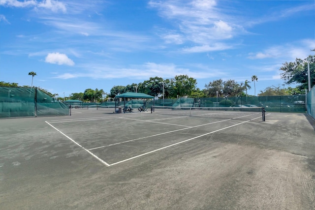 view of tennis court