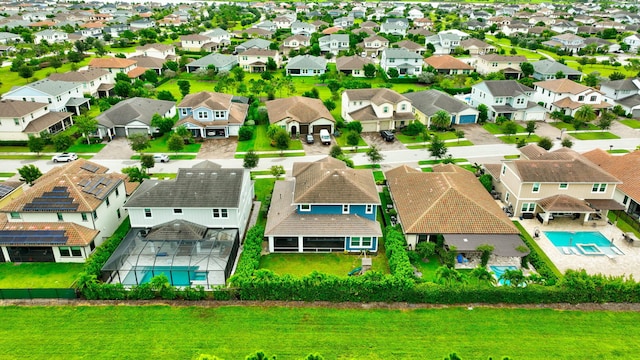 drone / aerial view featuring a residential view