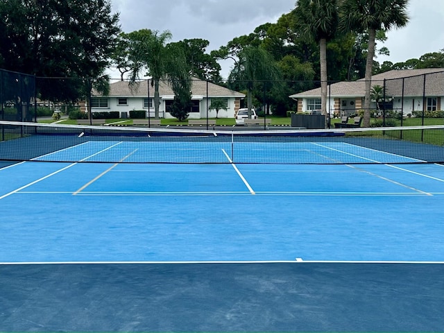 view of tennis court