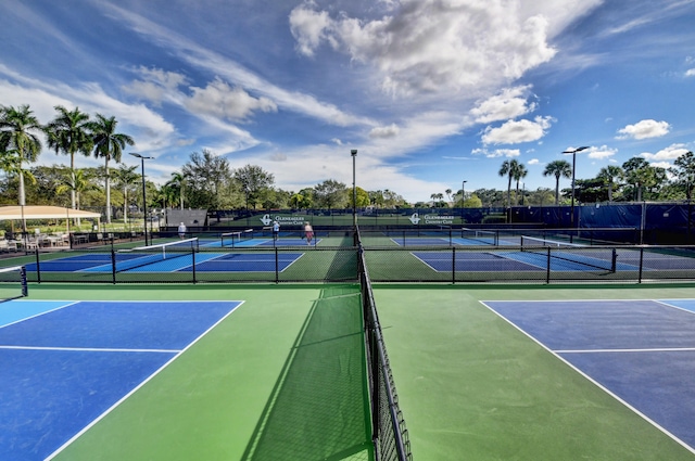 view of tennis court