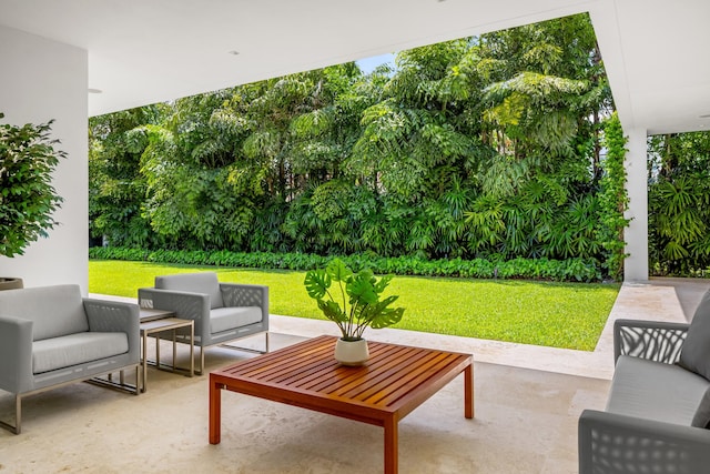 view of patio / terrace with outdoor lounge area