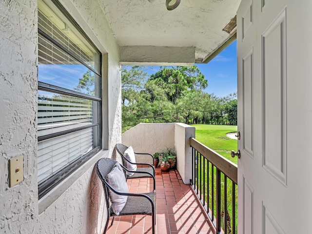 view of balcony