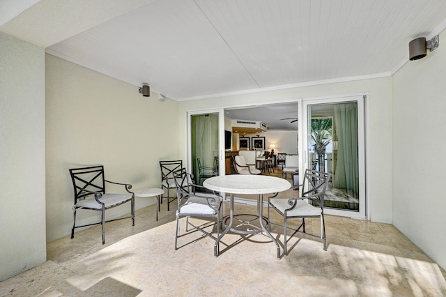 dining area with a wall unit AC