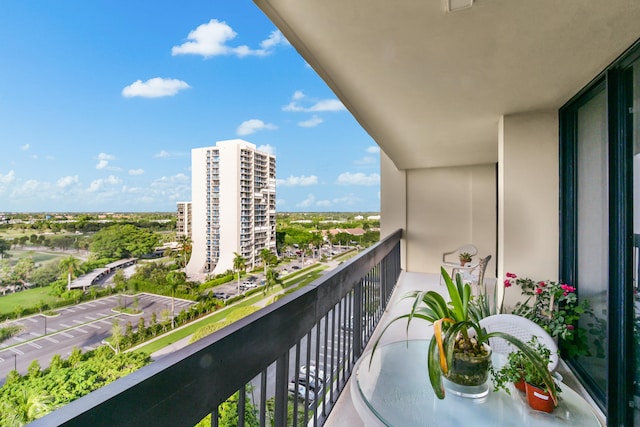 view of balcony