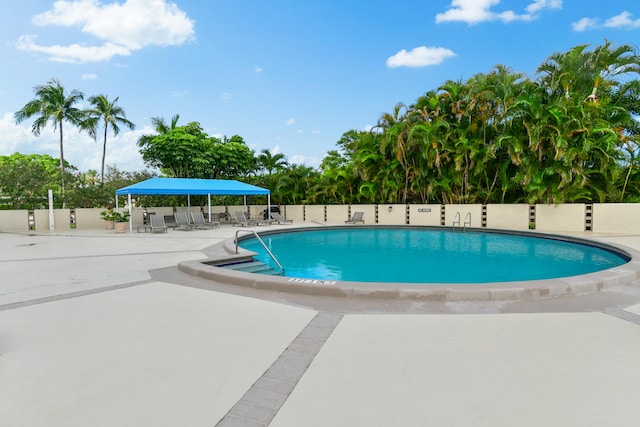 view of pool with a patio area