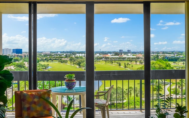 unfurnished sunroom featuring a healthy amount of sunlight