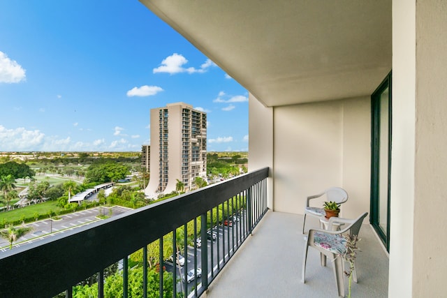 view of balcony