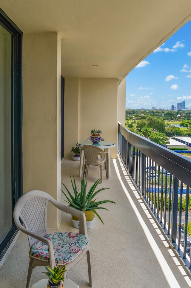 view of balcony