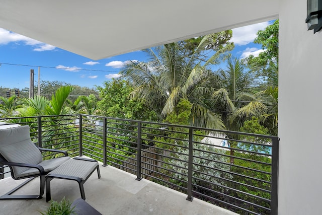 view of balcony