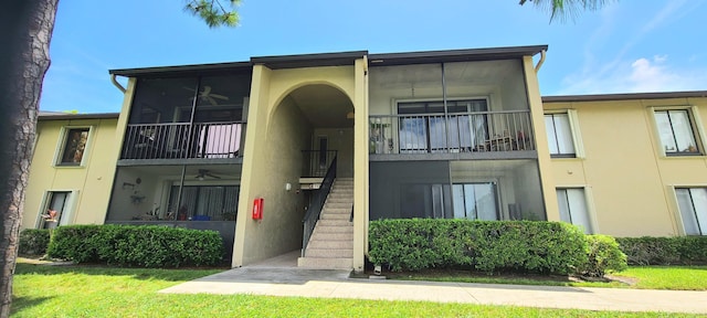 view of property with stairs