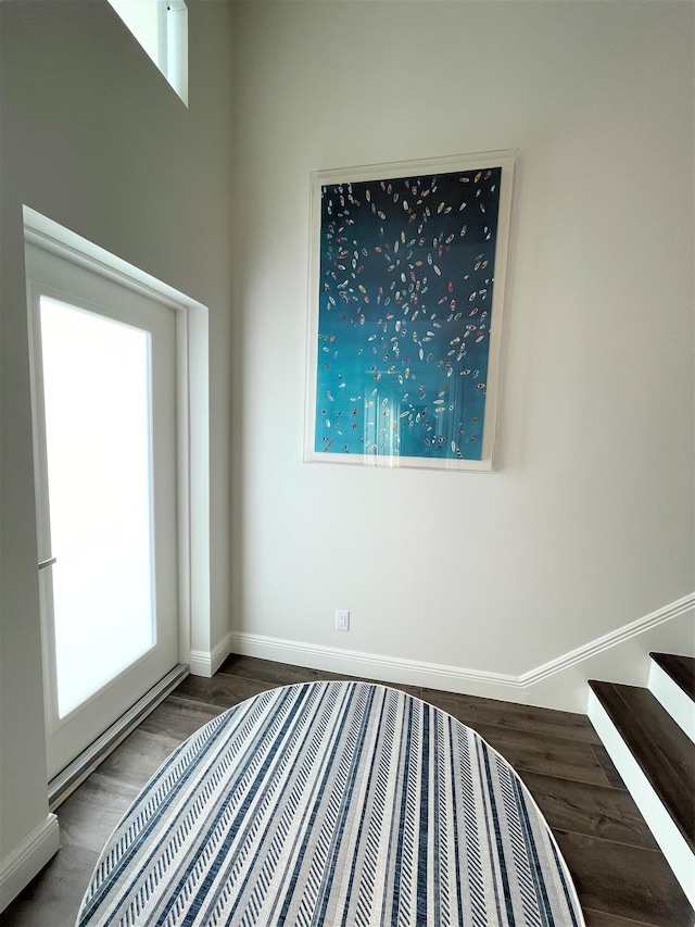 unfurnished room featuring hardwood / wood-style floors