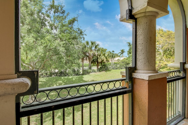 view of balcony