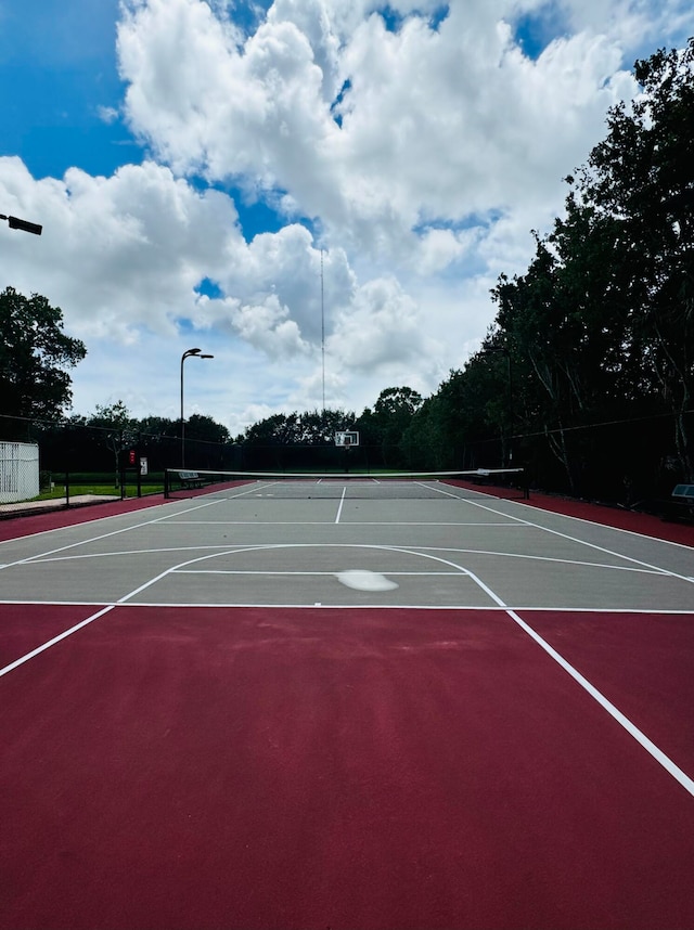 view of sport court