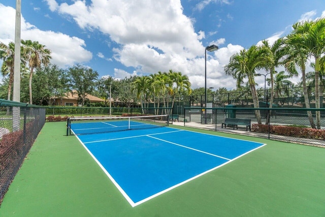 view of tennis court