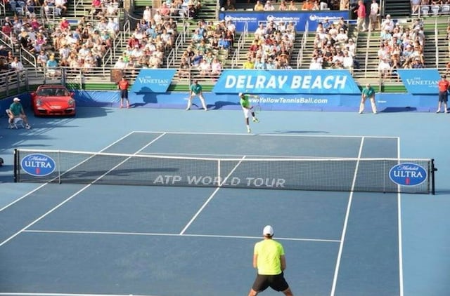 view of tennis court