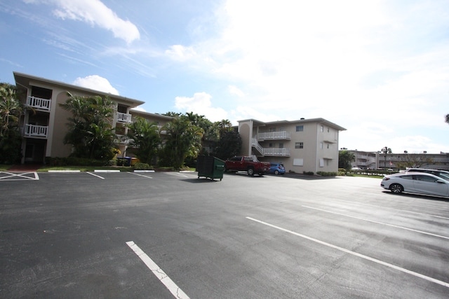 view of parking / parking lot