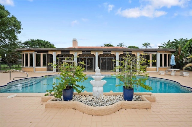 view of pool with a patio