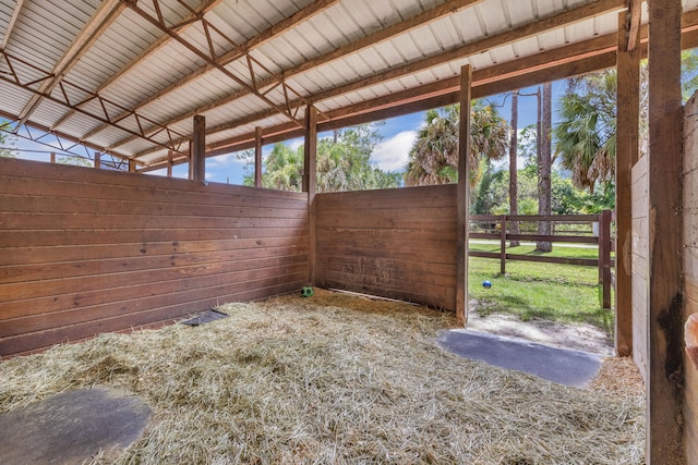 view of stable