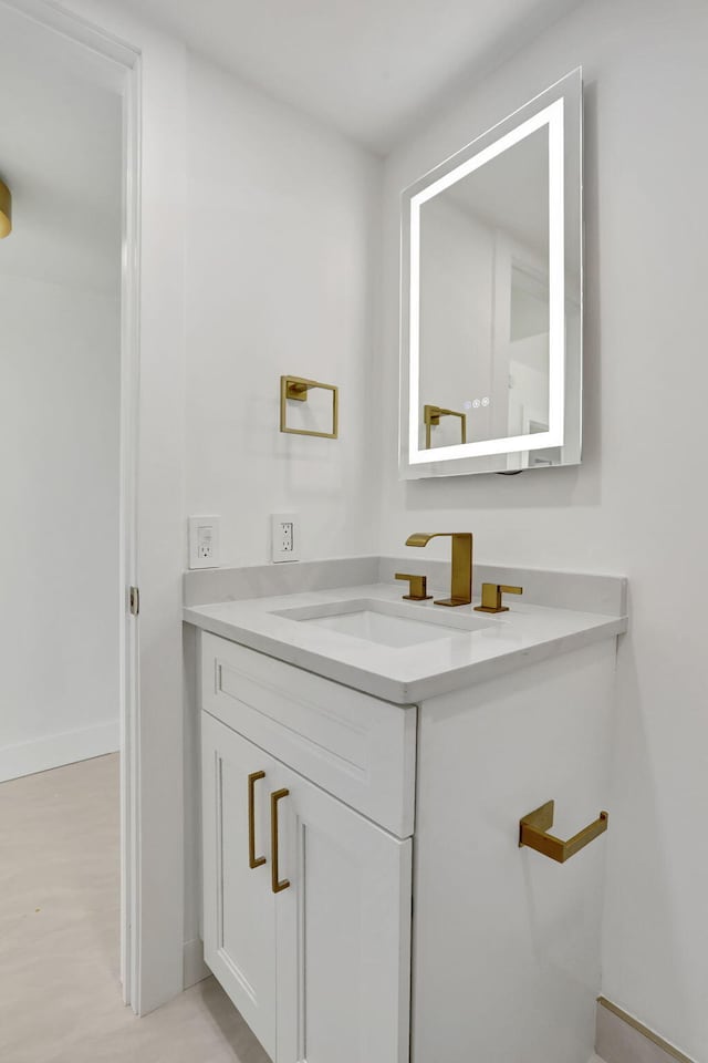 bathroom with vanity