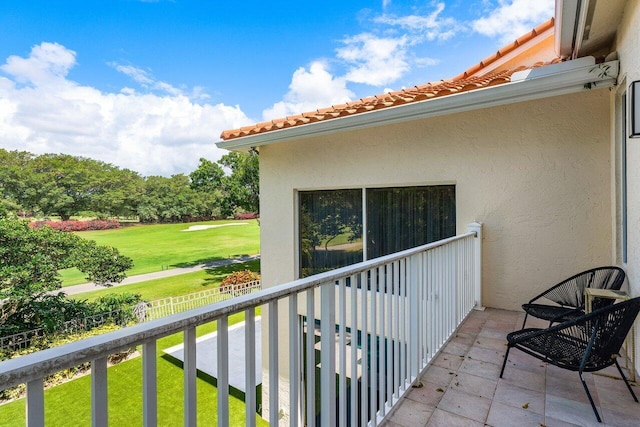 view of balcony