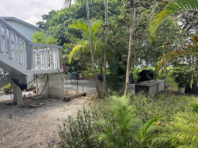 view of yard with a patio