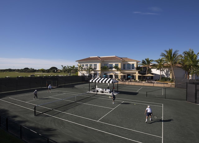 view of tennis court