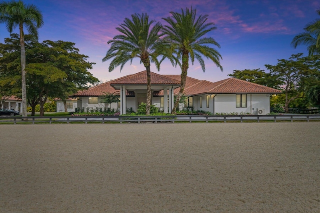 view of mediterranean / spanish house