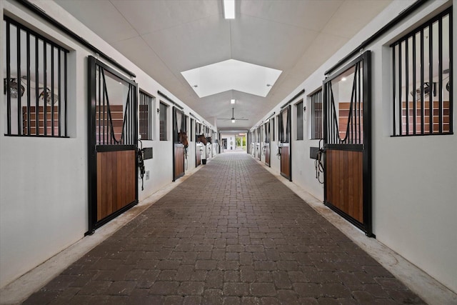 view of horse barn