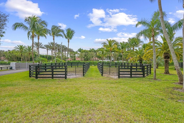 surrounding community featuring a yard