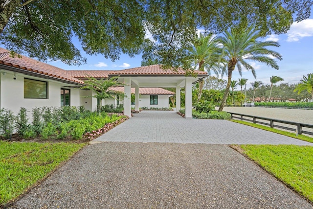 view of mediterranean / spanish-style house