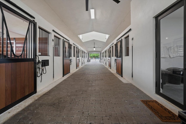 view of horse barn