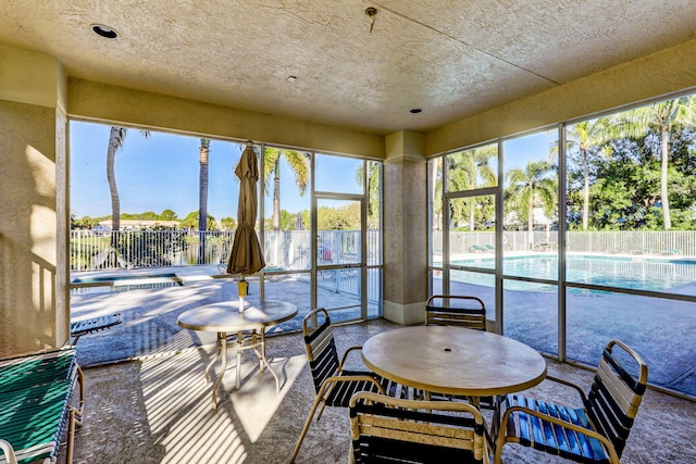 view of sunroom / solarium