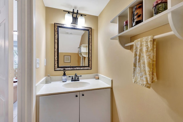 bathroom with vanity