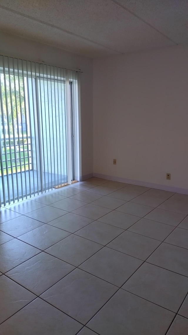 view of tiled empty room