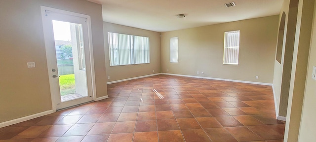 view of tiled empty room