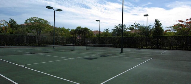 view of tennis court