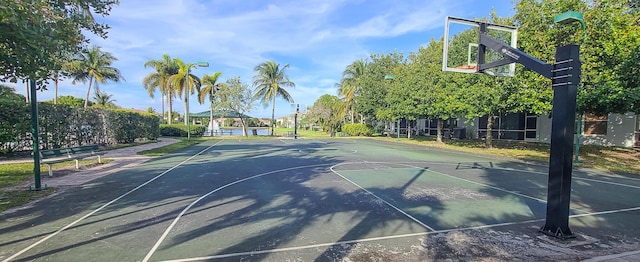 view of basketball court