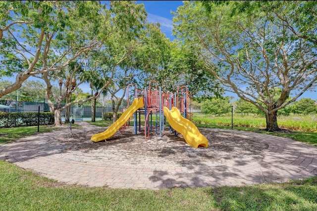 view of jungle gym