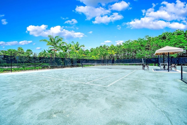 view of sport court