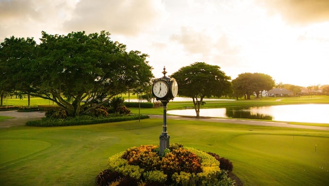 11111 Highland Cir, Boca Raton, FL 33428 - view of property's community featuring a water view, view of golf course, and a lawn