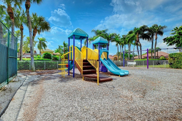 community playground featuring fence