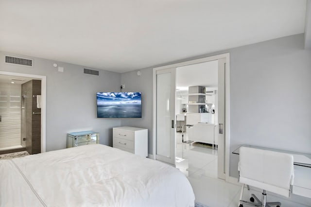 view of tiled bedroom